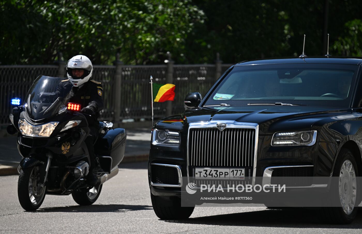 Президент Владимир Путин встретился с президентом Конго Дени Сассу-Нгессо