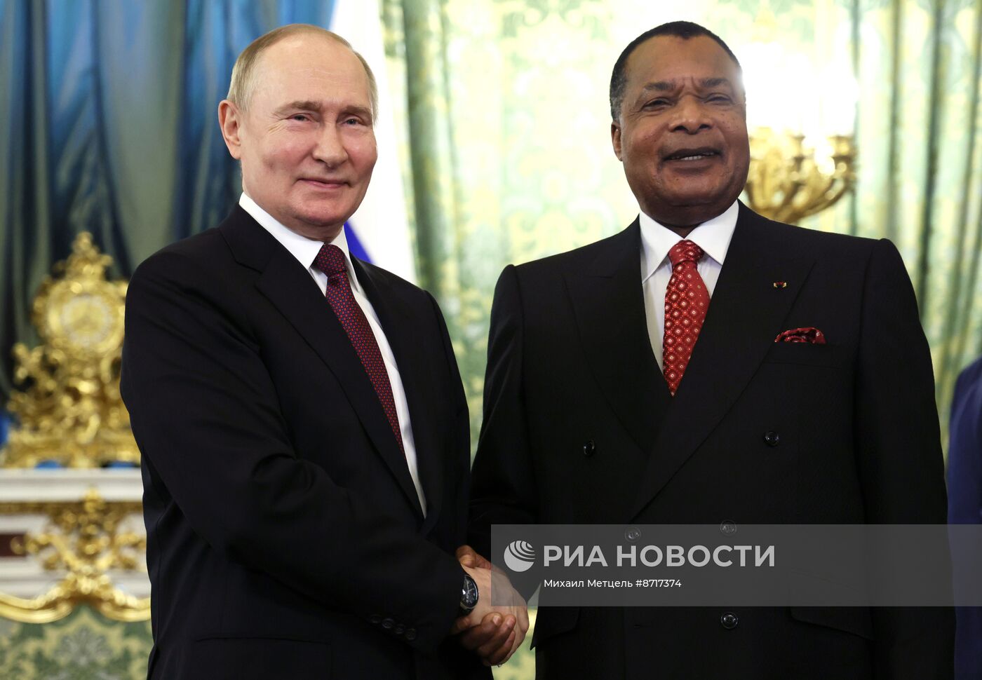 Президент Владимир Путин встретился с президентом Конго Дени Сассу-Нгессо