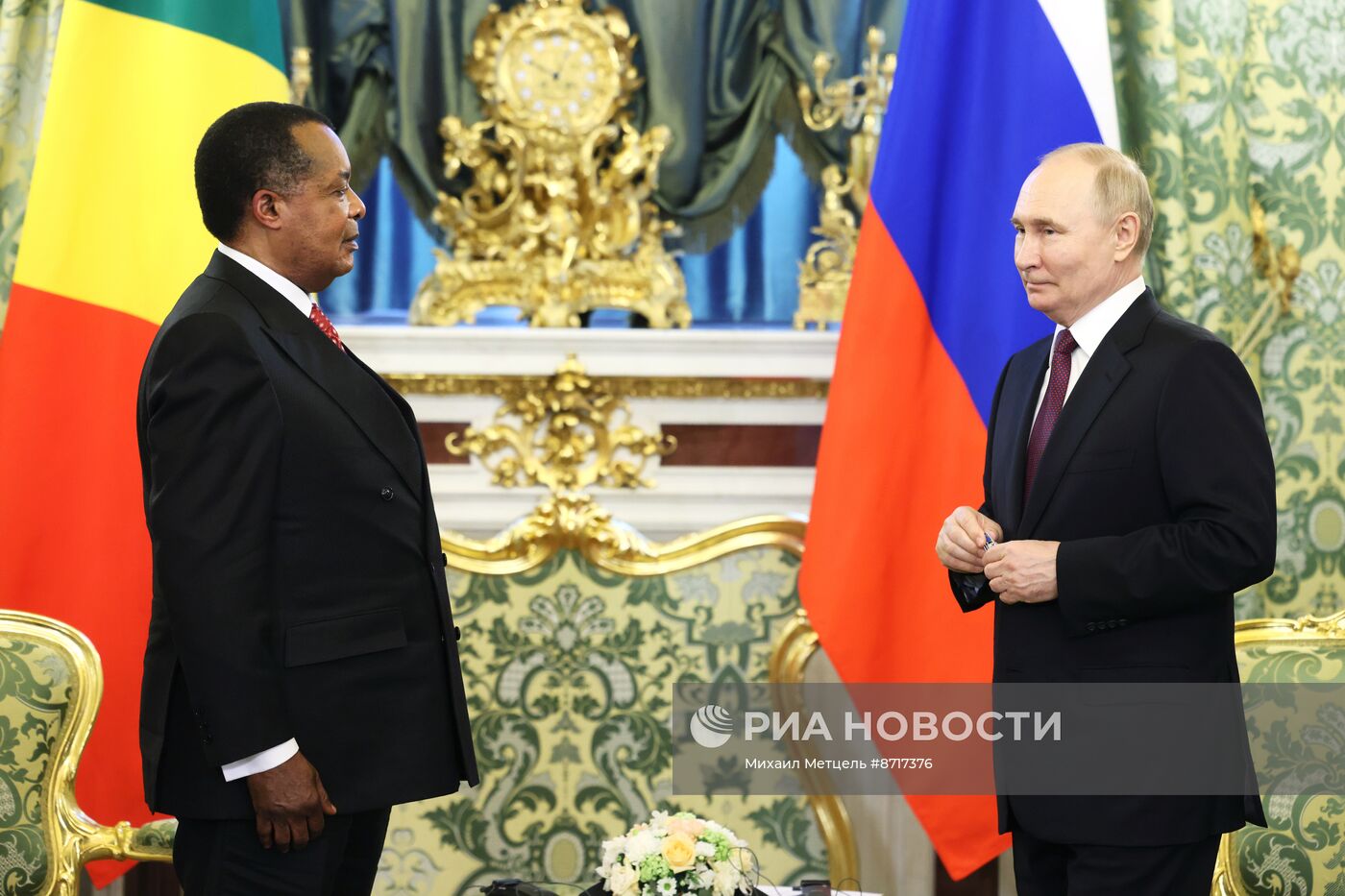 Президент Владимир Путин встретился с президентом Конго Дени Сассу-Нгессо