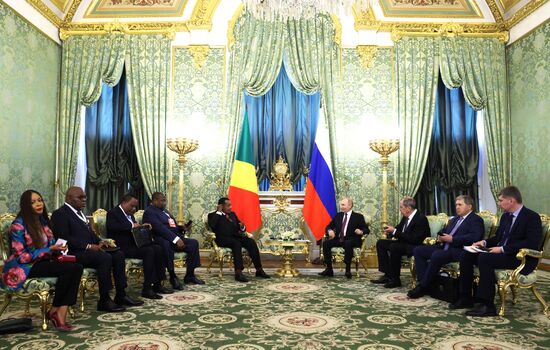 Президент Владимир Путин встретился с президентом Конго Дени Сассу-Нгессо