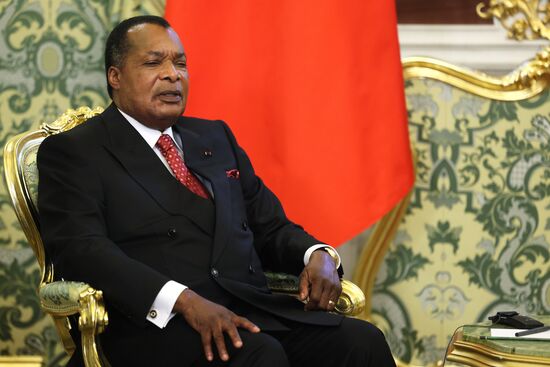 Президент Владимир Путин встретился с президентом Конго Дени Сассу-Нгессо