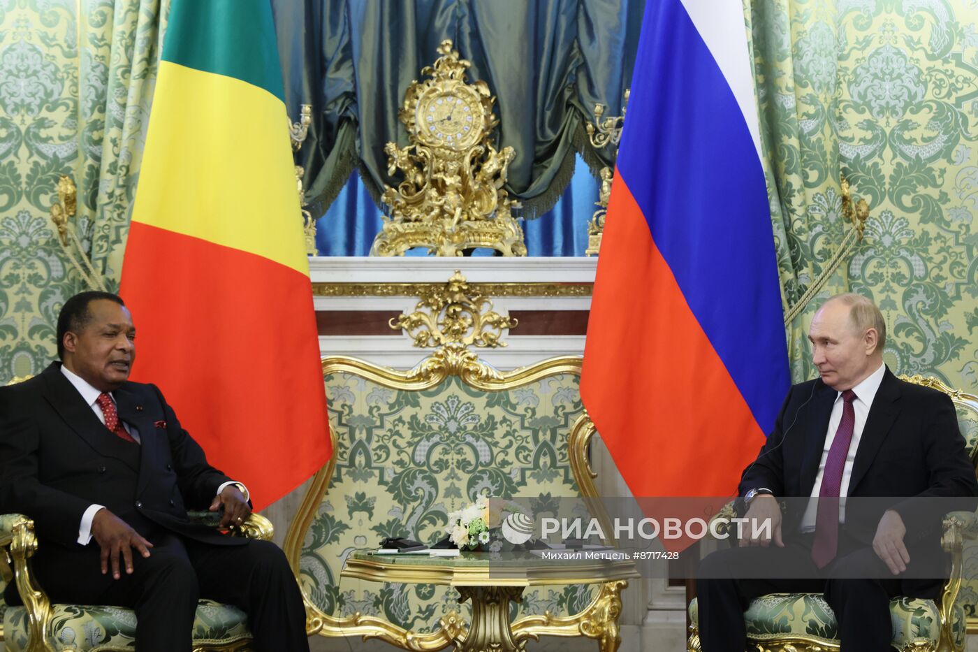 Президент Владимир Путин встретился с президентом Конго Дени Сассу-Нгессо
