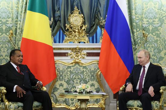 Президент Владимир Путин встретился с президентом Конго Дени Сассу-Нгессо