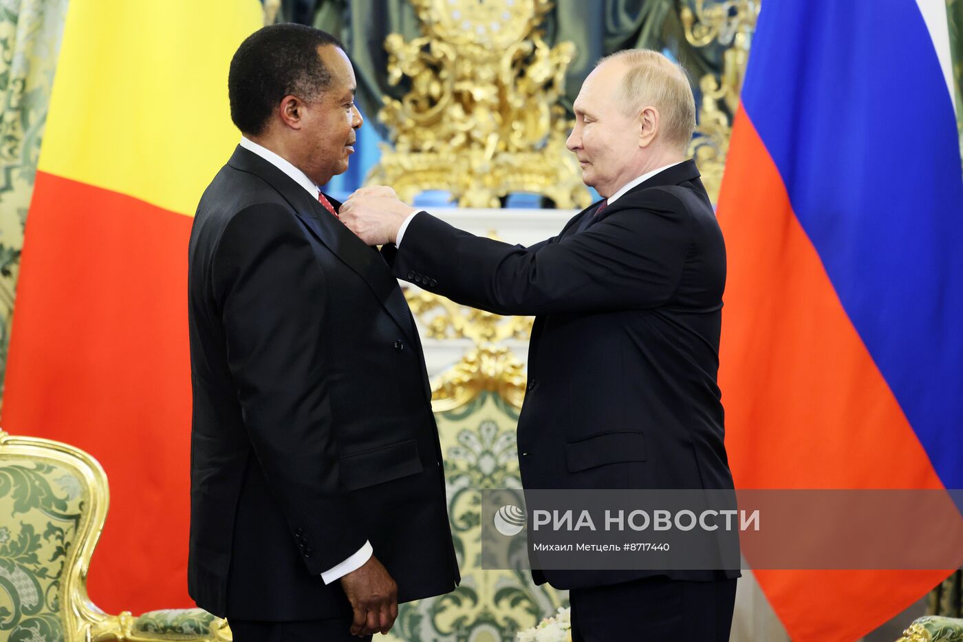 Президент Владимир Путин встретился с президентом Конго Дени Сассу-Нгессо