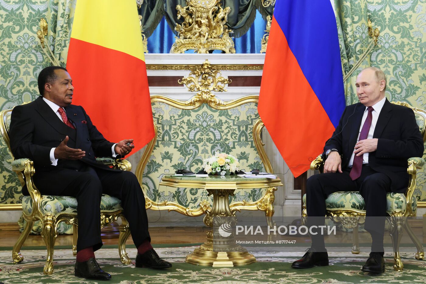Президент Владимир Путин встретился с президентом Конго Дени Сассу-Нгессо