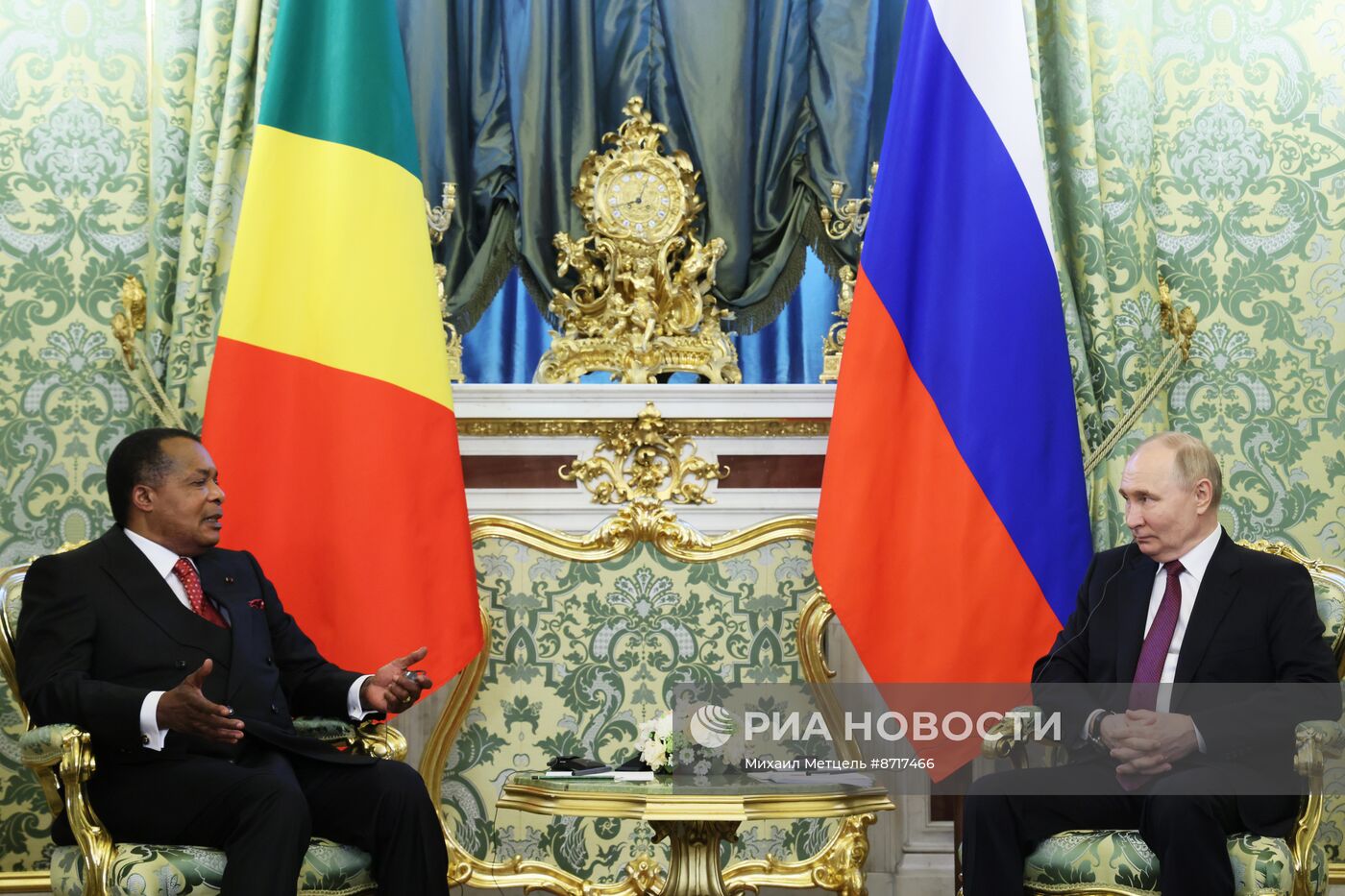 Президент Владимир Путин встретился с президентом Конго Дени Сассу-Нгессо