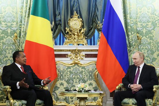 Президент Владимир Путин встретился с президентом Конго Дени Сассу-Нгессо