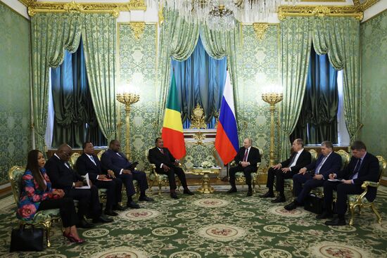 Президент Владимир Путин встретился с президентом Конго Дени Сассу-Нгессо