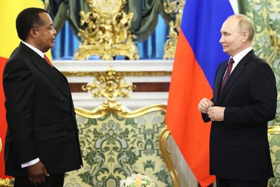 Президент Владимир Путин встретился с президентом Конго Дени Сассу-Нгессо