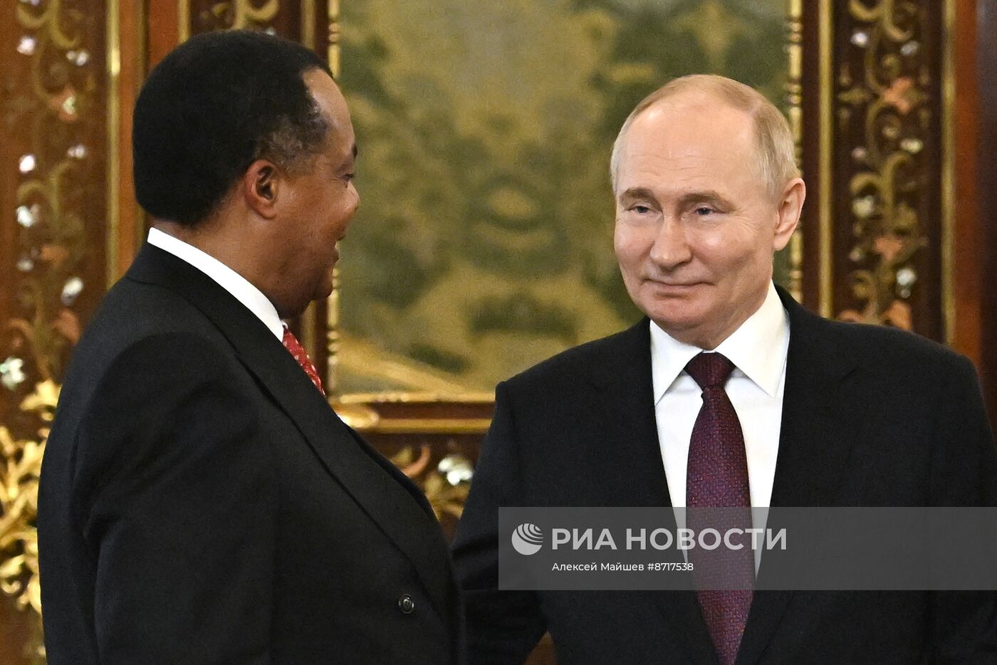 Президент Владимир Путин встретился с президентом Конго Дени Сассу-Нгессо