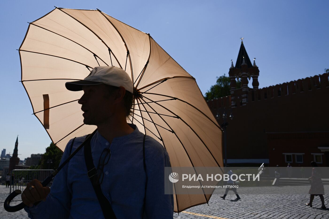 Жаркая погода в Москве