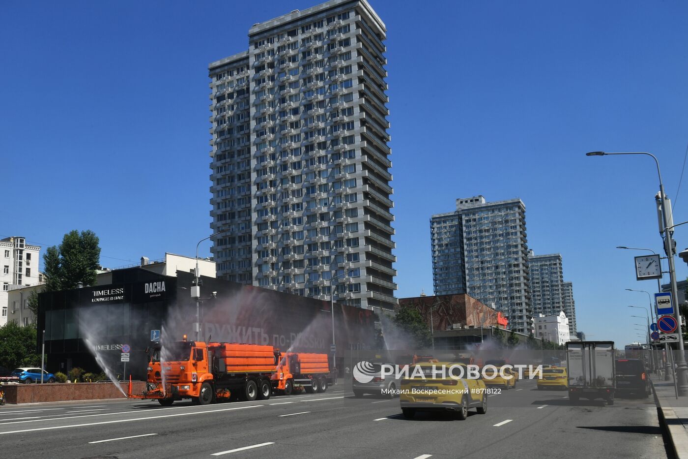 Жаркая погода в Москве