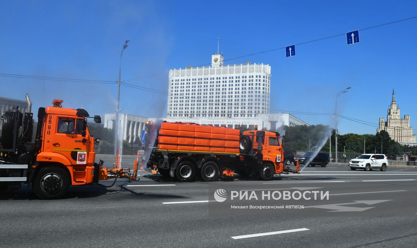 Жаркая погода в Москве