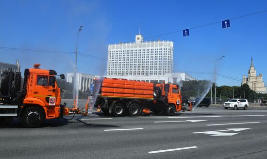 Жаркая погода в Москве