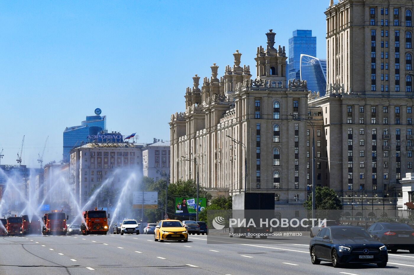 Жаркая погода в Москве