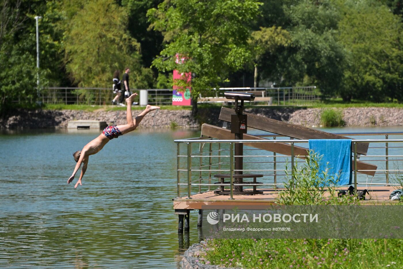 Жаркая погода в Москве