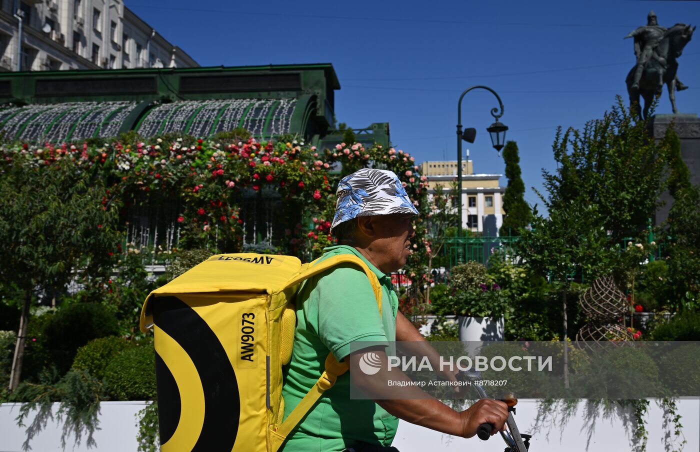 Жаркая погода в Москве