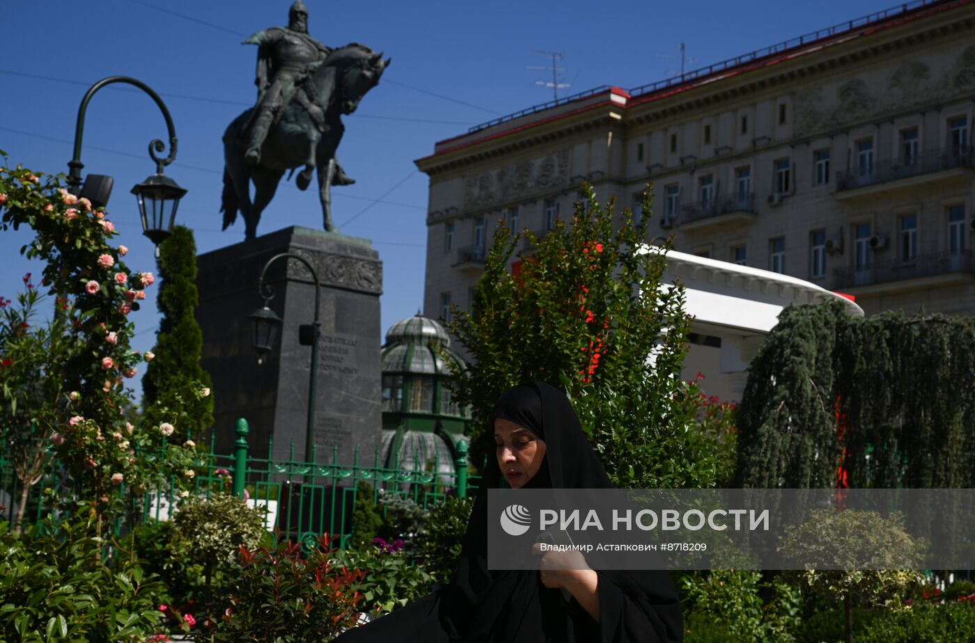 Жаркая погода в Москве