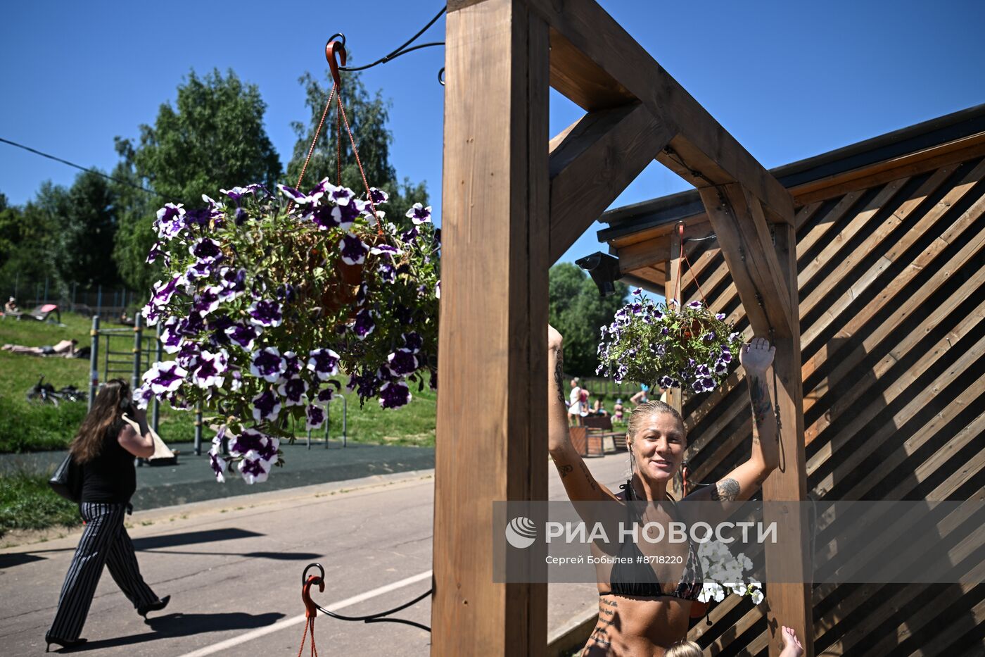 Жаркая погода в Москве