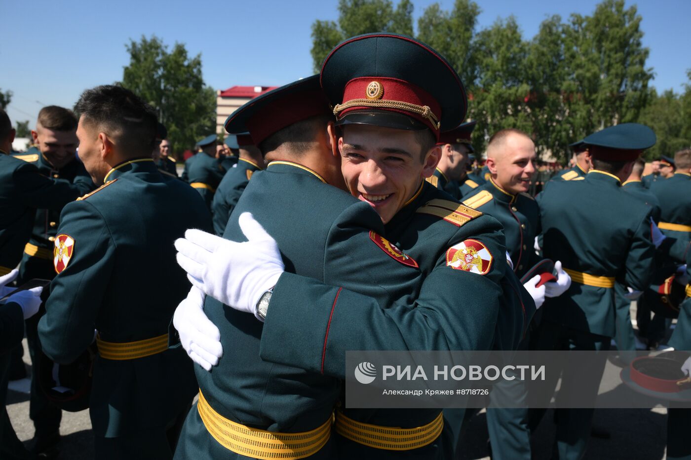 Выпуск офицеров в Новосибирском военном институте войск национальной гвардии РФ