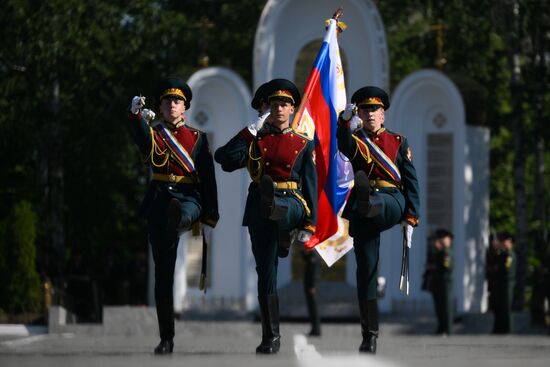 Выпуск офицеров в Новосибирском военном институте войск национальной гвардии РФ