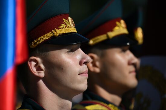 Выпуск офицеров в Новосибирском военном институте войск национальной гвардии РФ