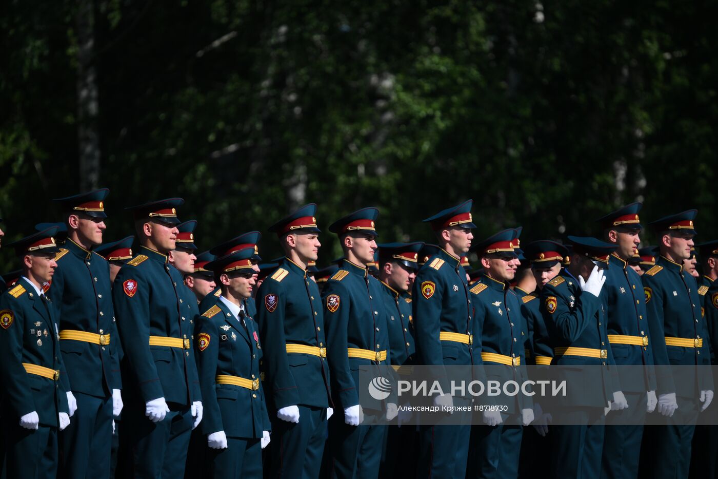 Выпуск офицеров в Новосибирском военном институте войск национальной гвардии РФ