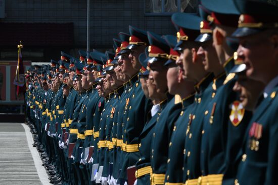 Выпуск офицеров в Новосибирском военном институте войск национальной гвардии РФ