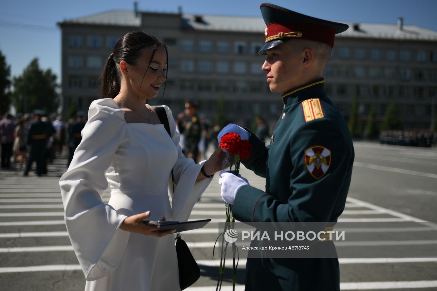 Выпуск офицеров в Новосибирском военном институте войск национальной гвардии РФ