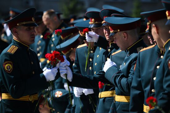 Выпуск офицеров в Новосибирском военном институте войск национальной гвардии РФ