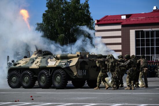 Выпуск офицеров в Новосибирском военном институте войск национальной гвардии РФ