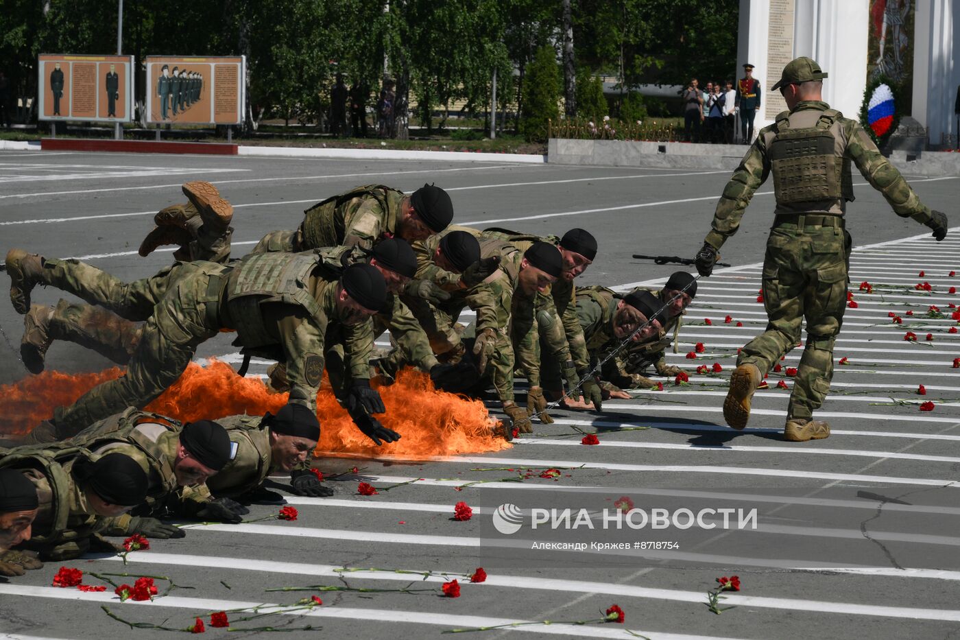 Выпуск офицеров в Новосибирском военном институте войск национальной гвардии РФ