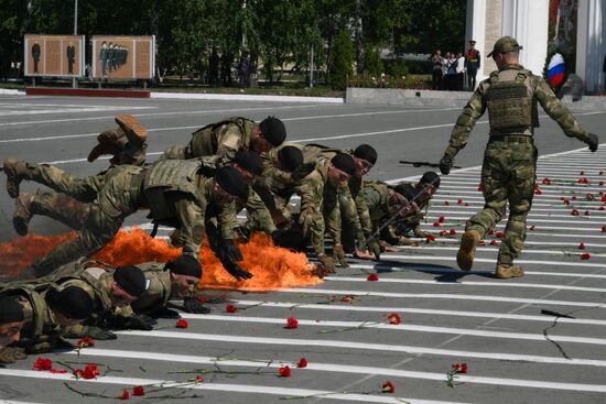 Выпуск офицеров в Новосибирском военном институте войск национальной гвардии РФ