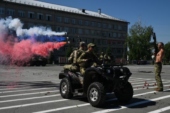 Выпуск офицеров в Новосибирском военном институте войск национальной гвардии РФ