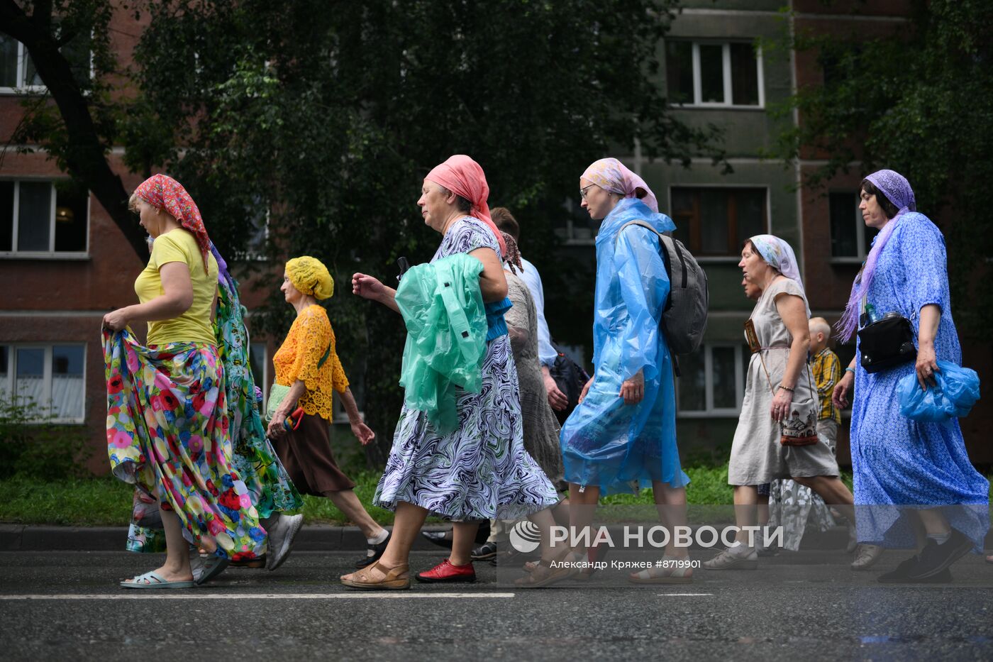 Крестный ход "За духовное возрождение России" в Новосибирской области