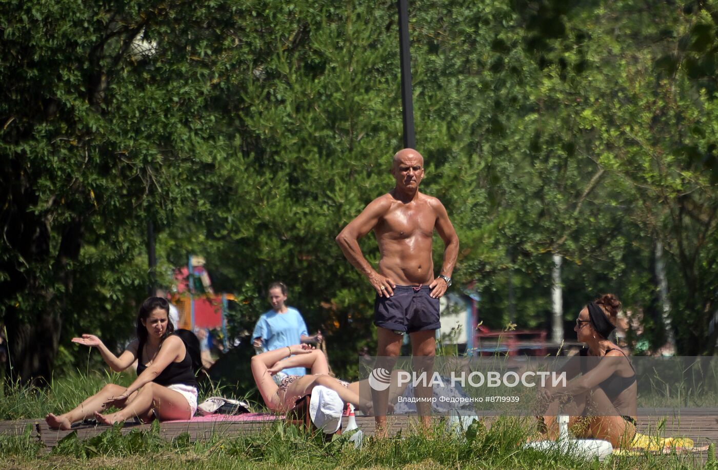 Отдых горожан в Москве