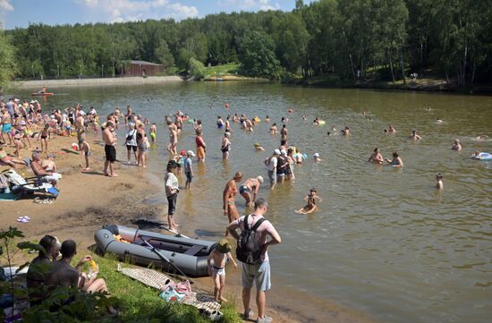 Отдых горожан в Москве