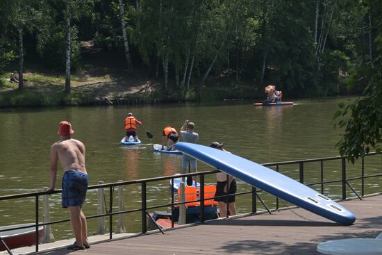 Отдых горожан в Москве