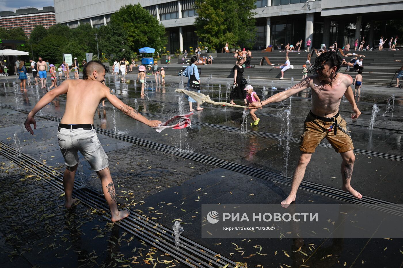 Отдых горожан в Москве