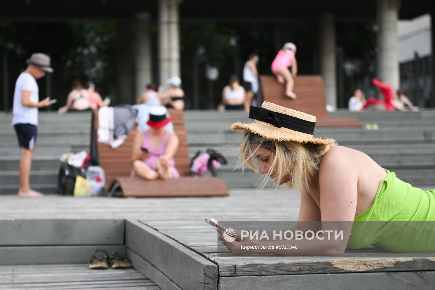 Отдых горожан в Москве