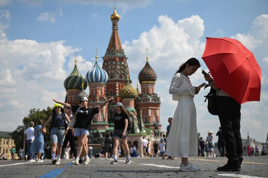 Отдых горожан в Москве