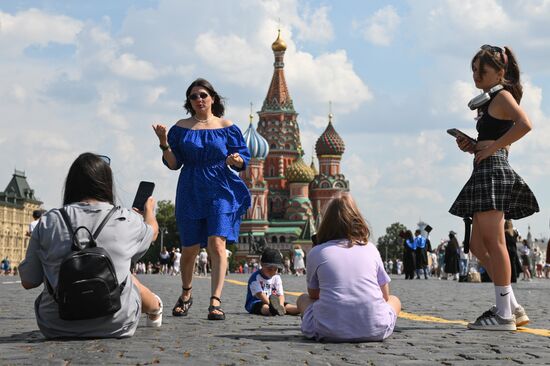 Отдых горожан в Москве