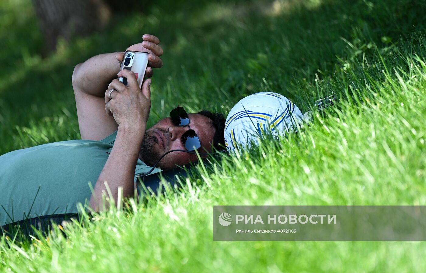 Жаркая погода в Москве