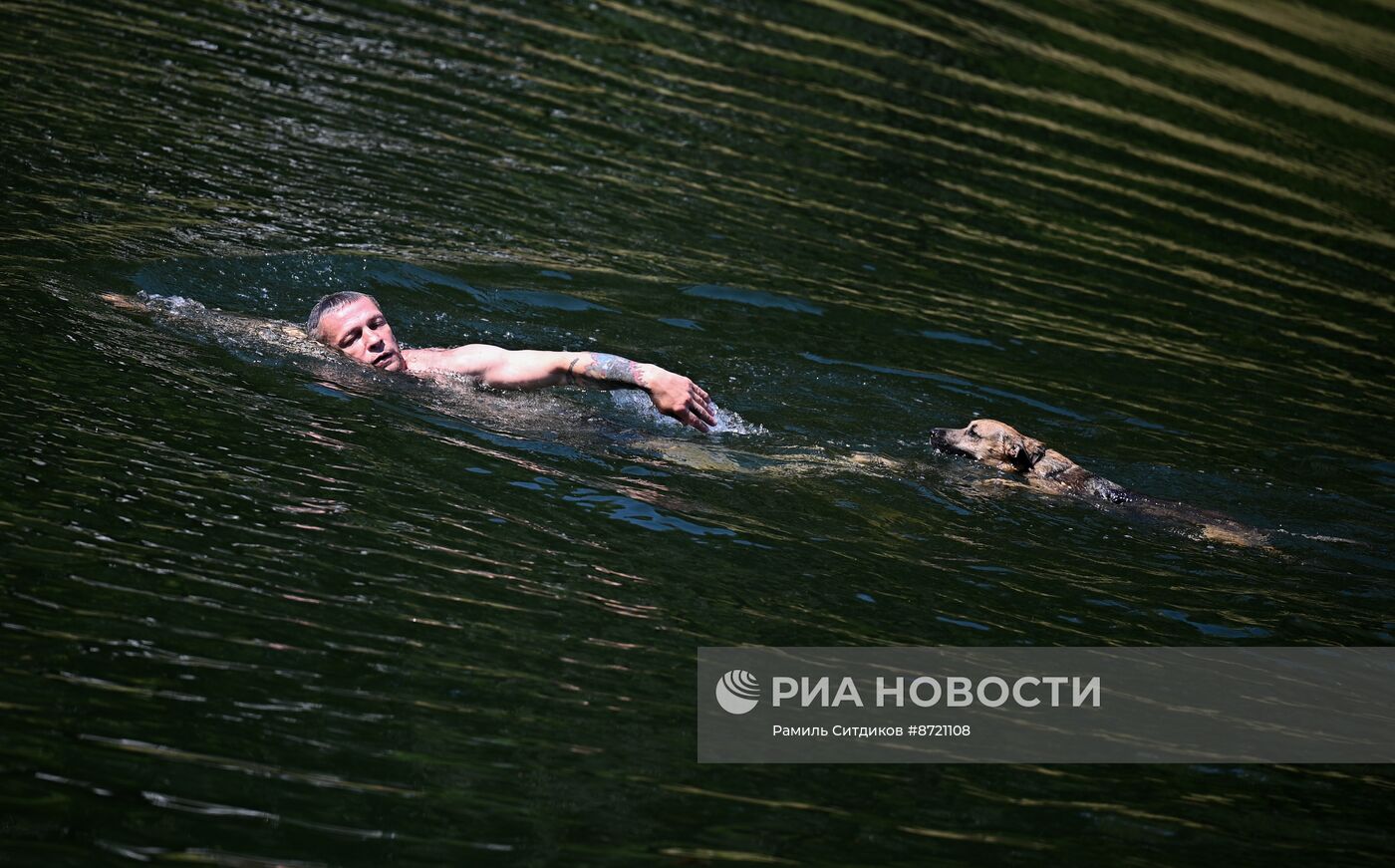 Жаркая погода в Москве