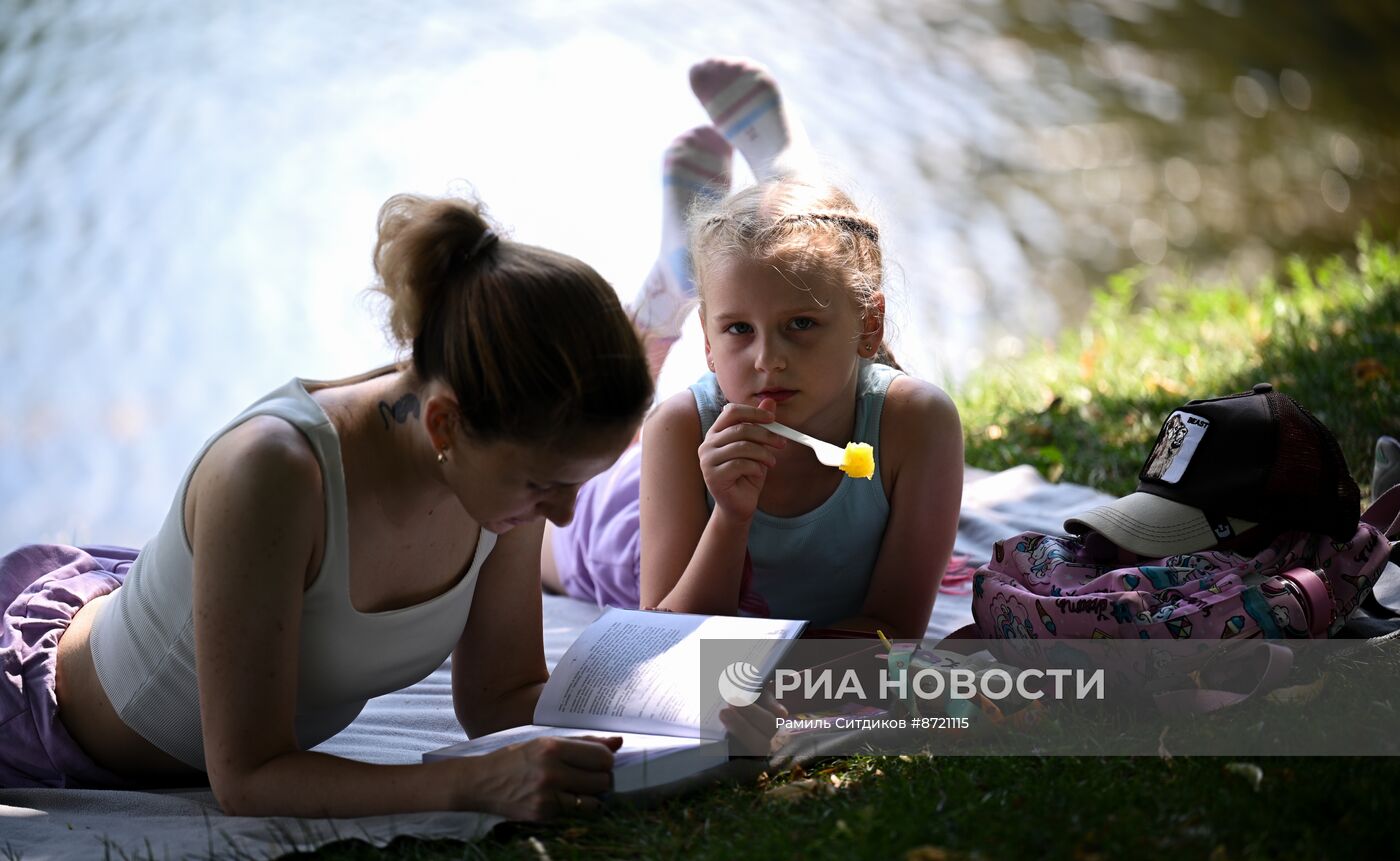 Жаркая погода в Москве