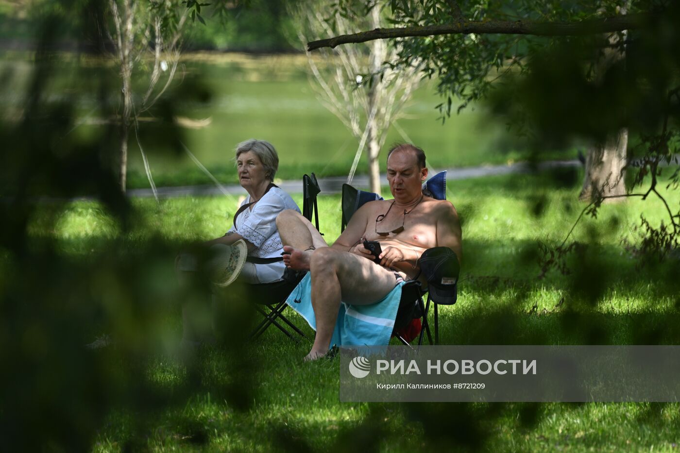 Жаркая погода в Москве