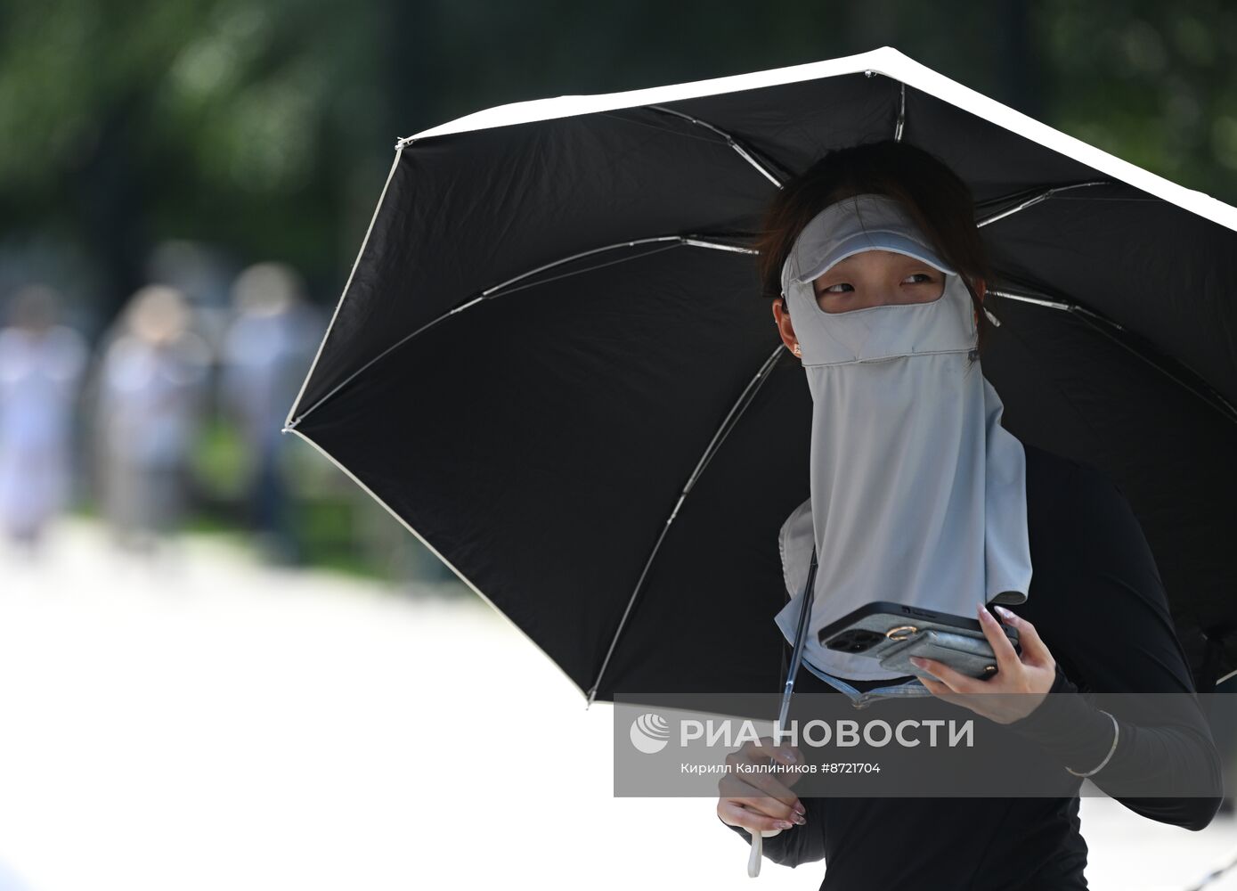 Жаркая погода в Москве