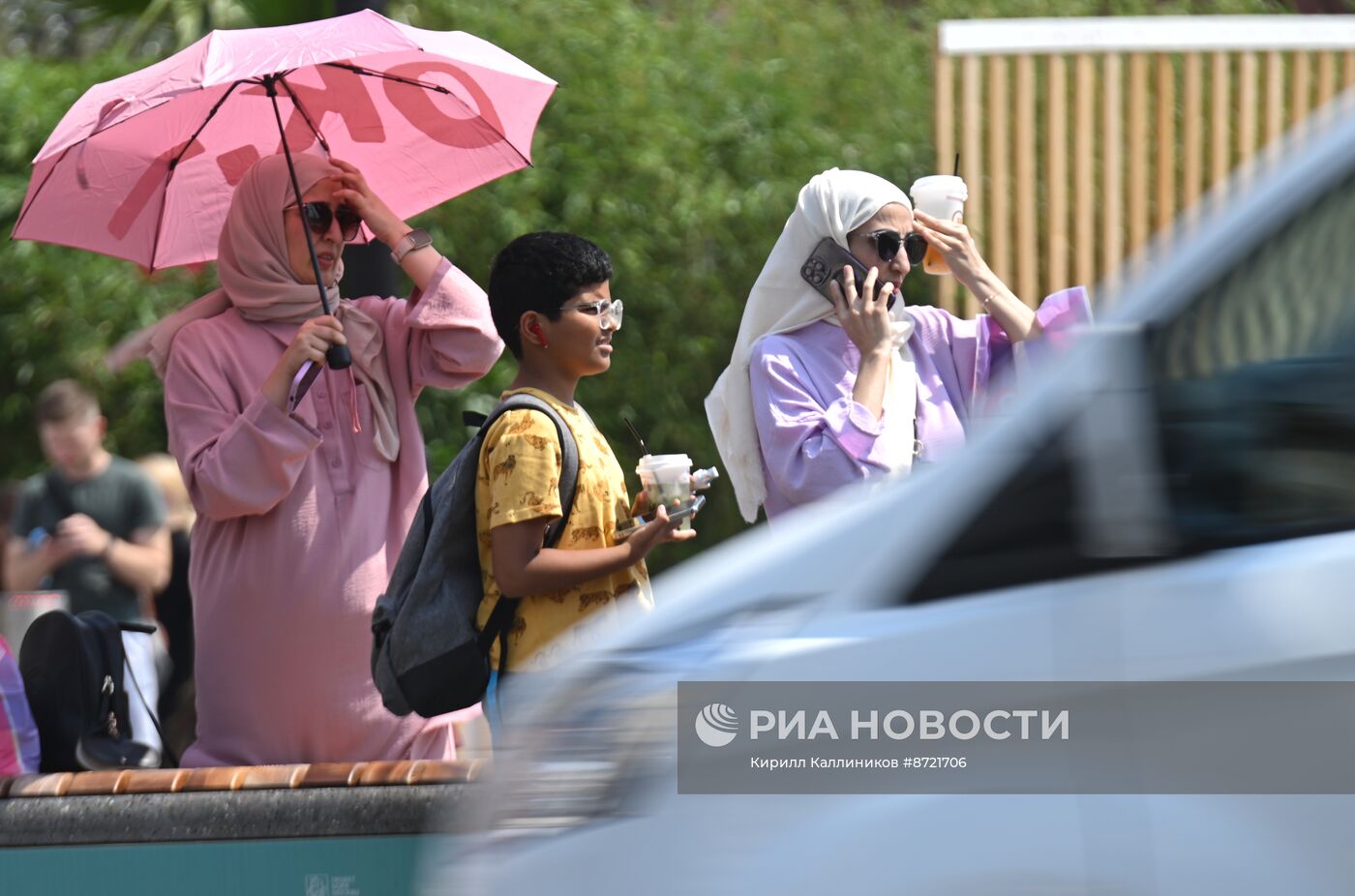 Жаркая погода в Москве