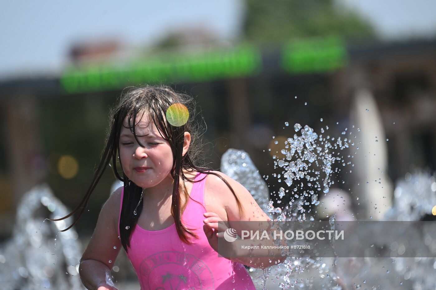 Жаркая погода в Москве