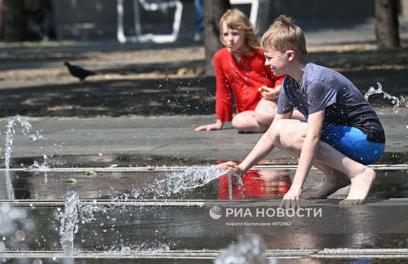 Жаркая погода в Москве